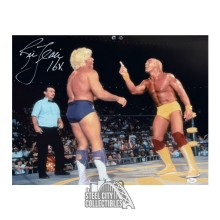 Ric Flair 16x Autographed 16x20 Wrestling Photo - JSA (Hulk Hogan)