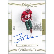 Jerry Rice 2020 Panini Flawless Collegiate Greats Gold Auto 9/10