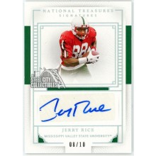 Jerry Rice 2016 Panini National Treasures Collegiate Autograph Card #29 8/10
