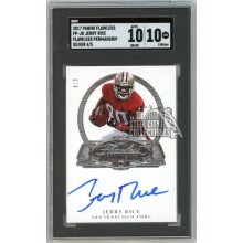 Jerry Rice 2017 Panini Flawless Penmanship Autograph Card #FP-JR 4/5 SGC 10