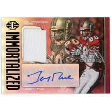 Jerry Rice 2019 Panini Illusions Immortalized Patch Auto 5/5