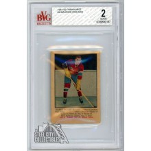 Maurice Richard 1951-52 Parkhurst Hockey Rookie Card #4 BVG 2
