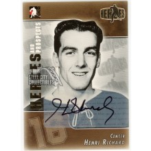 Henri Richard 2004-05 In The Game Heroes & Prospects Autograph Card #A-HR