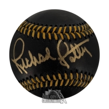 Richard Petty Autographed Official Black MLB Baseball - JSA