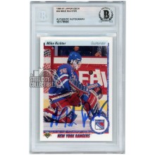 Mike Richter 1990-91 Upper Deck Rookie Autograph Card #32 BAS