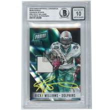 Ricky Williams 2018 Panini The National Rainbow Spokes Patch Auto 17/25 BAS 10