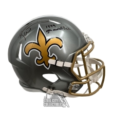 Ricky Williams 1999 5th Overall Pick Autographed New Orleans Saints Flash Replica Full Size Football Helmet - BAS