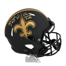 Ricky Williams 5th Overall Pick Autographed New Orleans Saints Eclipse Replica Full Size Football Helmet - JSA