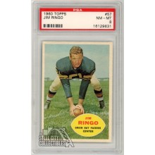 Jim Ringo 1960 Topps Football Card #57 PSA 8 NM-MT