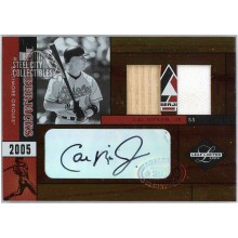 Cal Ripken Jr 2005 Leaf Limited Lumberjacks Game-Used Dual Relic Auto 12/25