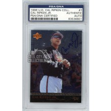 Cal Ripken Jr 1996 Upper Deck Cal Ripken Collection Autograph Card #7 PSA/DNA