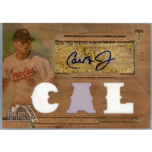 Cal Ripken Jr 2018 Topps Triple Threads Wood Patch Autograph Card #TTAR-CR1 1/1