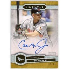 Cal Ripken Jr 2021 Topps Five Star Gold Autograph Card #FSA-CRD 2/10