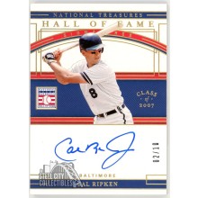 Cal Ripken Jr. 2020 Panini National Treasures Hall Of Fame Autograph Card 02/10