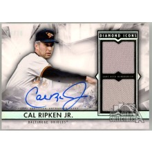 Cal Ripken Jr. 2019 Topps Diamond Icons Dual Patch Autograph Card #SPD-CRJ 10/10