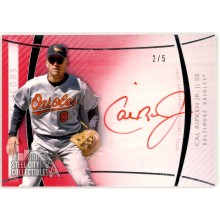 Cal Ripken Jr. 2017 Topps Diamond Icons Red Ink Autograph Card #RA-CR 2/5