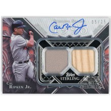 Cal Ripken Jr. 2022 Topps Sterling Seasons Relic Autograph Card #SSAR-CRJ2 05/25