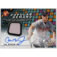 Cal Ripken Jr. 2022 Topps Pristine Popular Demand Orange Patch Auto 23/25