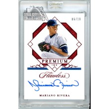 Mariano Rivera 2021 Panini Flawless Premium Ink Autograph Card #PI-MR 06/10