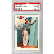 Mariano Rivera 1992 Bowman Rookie #302 PSA 10