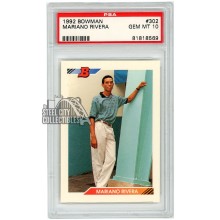 Mariano Rivera 1992 Bowman Rookie #302 PSA 10