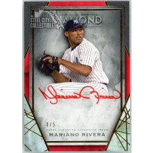 Mariano Rivera 2022 Topps Diamond Icons Red Ink Autograph Card #RI-MR 4/5