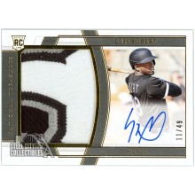 Luis Robert 2020 Panini National Treasures Rookie Patch Autograph Card #212 11/49