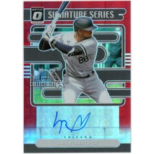 Luis Robert 2021 Panini Donruss Optic Signature Series Pandora Red Autograph Card #SS-LR 3/15