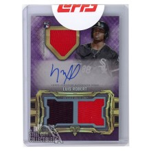 Luis Robert 2020 Topps Triple Threads Amethyst Game-Used Relic Rookie Autograph Card #RFPAR-LR 54/75