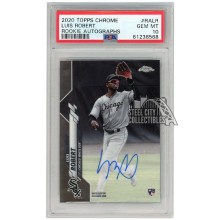 Luis Robert 2020 Topps Chrome Rookie Autograph Card #RA-LR PSA 10