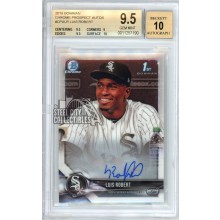 Luis Robert 2018 Bowman Chrome 1st Autograph Card #CPA-LR BGS 9.5