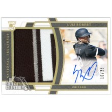 Luis Robert 2020 Panini National Treasures Rookie Patch Autograph Card #212 16/25