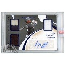 Luis Robert 2020 Panini Immaculate Winter Collection Blue Rookie Patch Autograph Card #WC-LR 14/25
