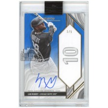Luis Robert 2022 Topps Luminaries Home Run Kings Blue Autograph Card #HRK-LR 1/5