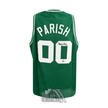 Robert Parish Autographed Boston Custom Green Basketball Jersey - BAS