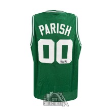 Robert Parish Autographed The Chief Custom Green Basketball Jersey - BAS