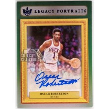 Oscar Robertson 2021-22 Panini Court Kings Legacy Portraits Autograph Card #LP-ORB 1/10