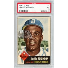 Jackie Robinson 1953 Topps Baseball Card #1 PSA 5