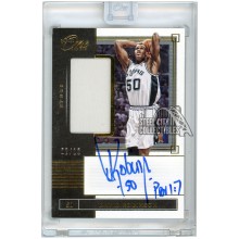 David Robinson 2019-20 Panini One and One Game-Used Patch Auto 2/10