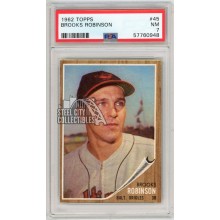 Brooks Robinson 1962 Topps Baseball Card #45 PSA 7