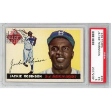 Jackie Robinson 1955 Topps Baseball Card #50 PSA 5