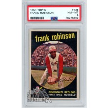 Frank Robinson 1959 Topps Card #435 PSA 8 NM-MT (402)