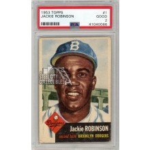Jackie Robinson 1953 Topps Baseball Card #1 PSA 2
