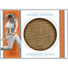 Brooks Robinson 2021 Panini National Treasures Game-Used Bat Knob Card #BK-BR 1/1