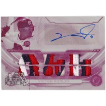 Victor Robles 2019 Topps Triple Threads Patch Autograph White Whale Printing Plate Card #TTAR-VR2 1/1