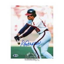 Rod Carew Autographed California Angels 8x10 Baseball Photo - BAS (Blue Ink)
