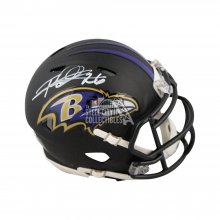 Rod Woodson Autographed Baltimore Ravens Flat Black Mini Football Helmet - BAS COA