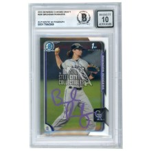 Brendan Rodgers 2015 Bowman Chrome Draft 1st Bowman Autograph Card #200 BAS 10 (Purple)