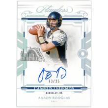 Aaron Rodgers 2022 Panini Flawless Collegiate Campus Legends Auto 13/25