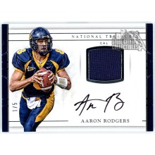 Aaron Rodgers 2017 Panini National Treasures Collegiate Patch Auto Card #76 1/5
